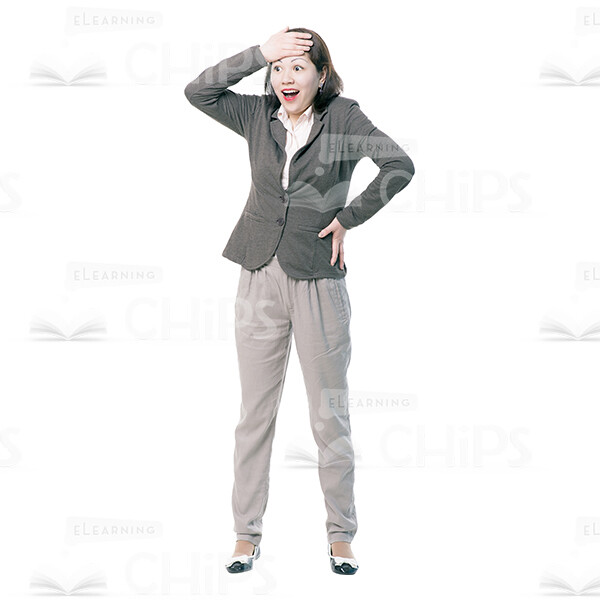 Dumbfounded Woman Character Cutout Picture-0