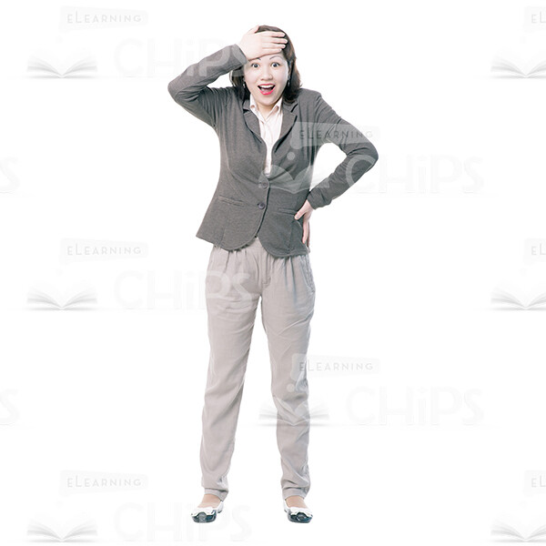 Surprised Young Woman Cutout Photo-0