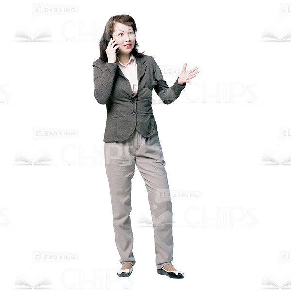 Nice Young Woman Talking The Phone Cutout-0