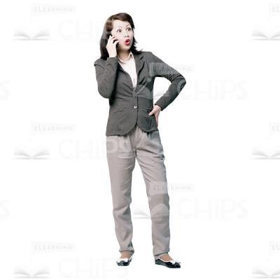 Stunned Young Woman Character Cutout Photo-0
