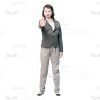 Young Woman Making Stop Gesture Cutout-0