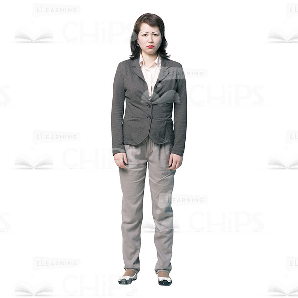 Upset Woman Character Cutout Photo-0