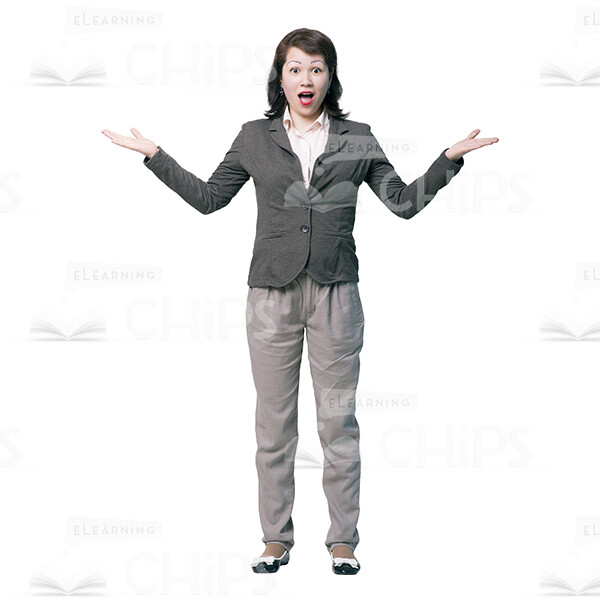 Cutout Woman Spreads Her Arms Apart-0