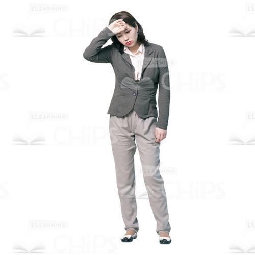 Disappointed Young Woman Cutout Picture-0