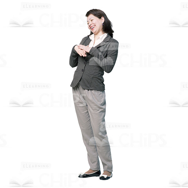 Pleased Woman Character Cutout Picture-0