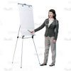 Pleased Young Tutor Making Presentation Cutout Picture-0