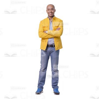 Happy Man Character Cutout Picture-0
