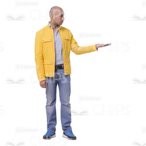 Young Man Presenting Something Cutout-0
