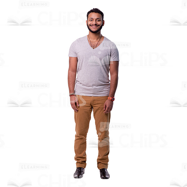 Latin Young Man Smiling Cutout Image-0
