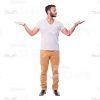 Bearded Latino Man Character Cutout Image-0
