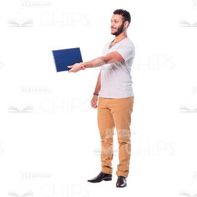 Satisfied Latino Man Gives a Folder Cutout-0