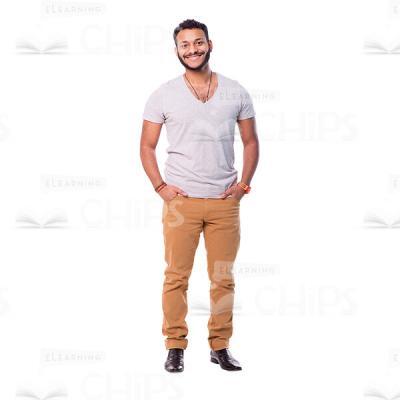 Nice Latin Man Smiling Cutout Photo-0