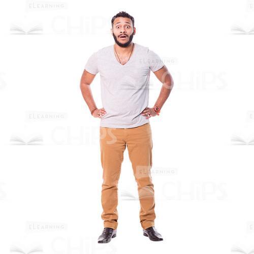 Surprised Latino Man Cutout Image-0
