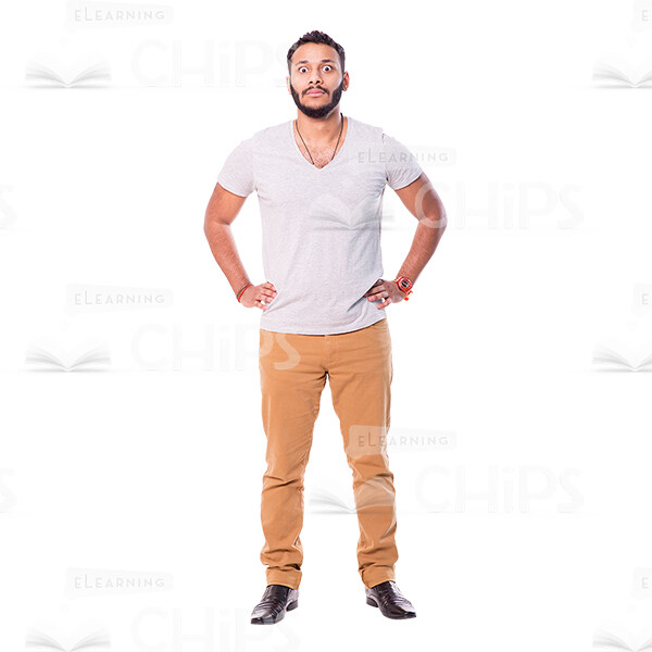 Surprised Latin American Man Cutout Photo-0