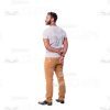 Calm Cutout Man Photo From The Back-0