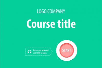 Green Course Title Slide — Storyline Template Package