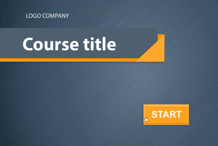 Course Title Slide — Storyline Template Package