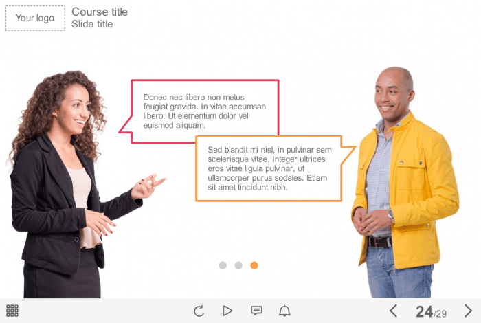 Slide With Interactive Dialogue — eLearning Storyline Template