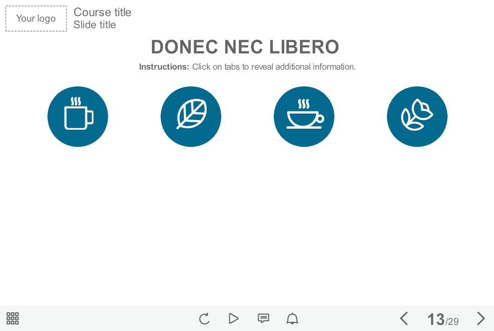 Iconic Tabs — Storyline Course Player Iconic Tabs — Storyline Course Player