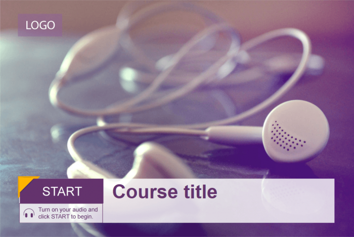 Course Title Slide — Lectora Template Package