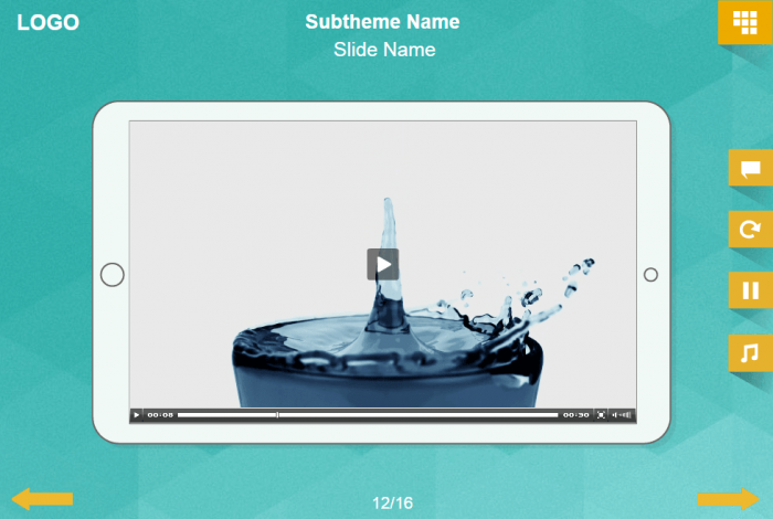 Slide with Video — Download Lectora Template