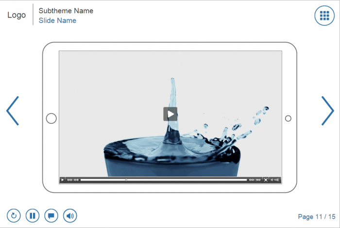 Slide with Video — Download Lectora Template