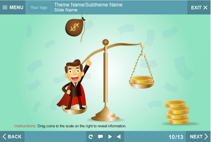 Draggable Items — eLearning Templates for Articulate Storyline