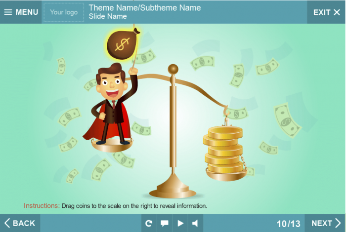 Gamified Interaction With Draggable Items — Download Storyline Template for eLearning Courses