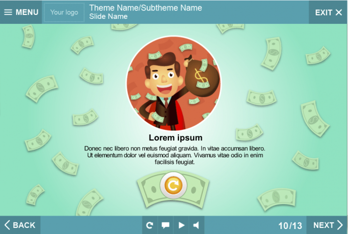 Restart Button — Storyline e-Learning Templates