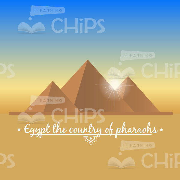 Egyptian Pyramids Vector Background-0