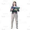 Asian Young Woman With Flipchart, Folder And Papers Cutout Photo Pack-14917