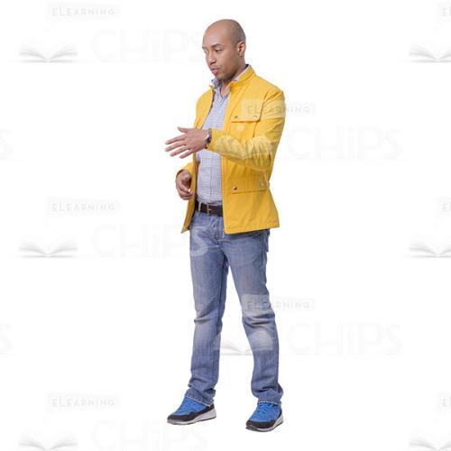 Nice Man Holding A Conversation Cutout Image-0