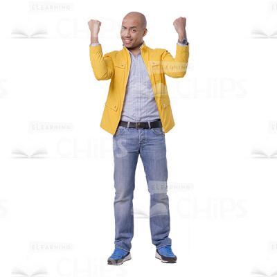 Satisfied Young Man Making Yes Gesture Cutout-0