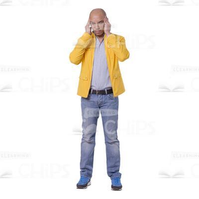 Troubled Man Character Cutout Picture-0
