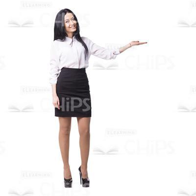 Attractive Young Tutor Holds Presentation Cutout-0