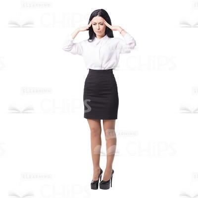 Perplexed Businesswoman With Hands On Head Cutout-0