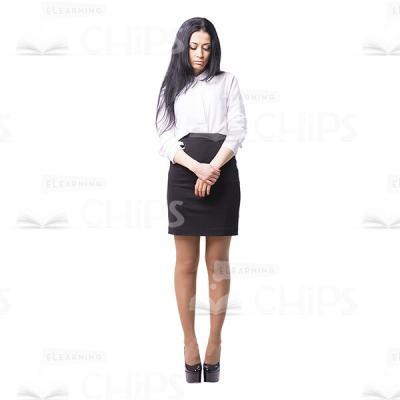Cutout Image Of Upset Young Businesswoman-0