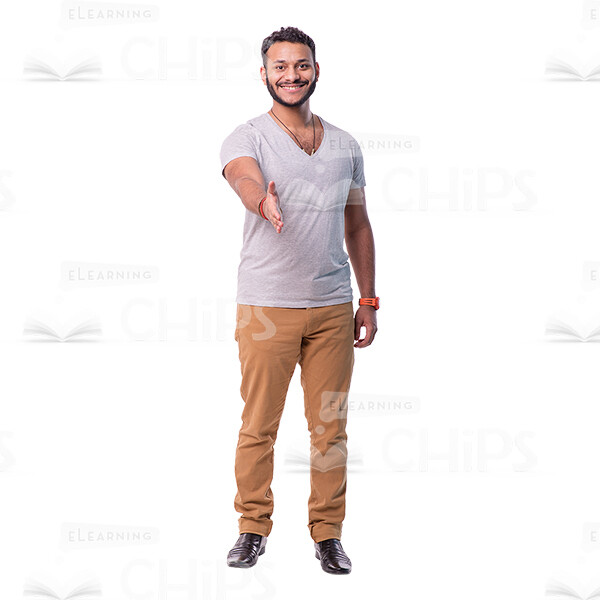 Latino Man's Top Poses Cutout Photo Pack-14858