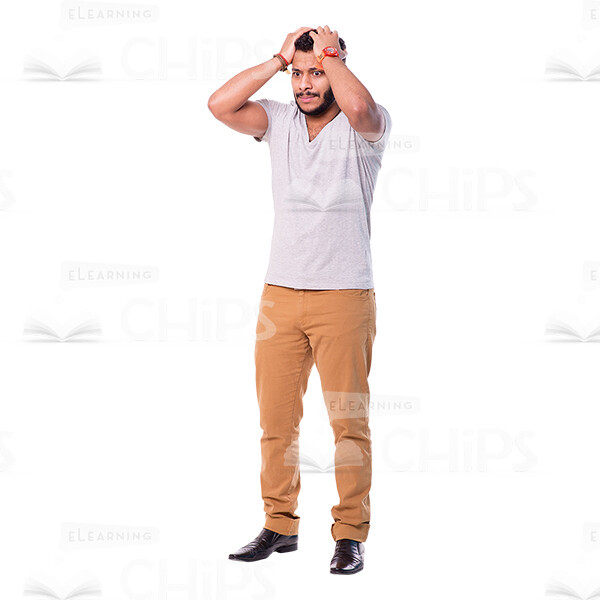 Latino Man's Top Poses Cutout Photo Pack-14863