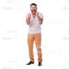Latino Man's Top Poses Cutout Photo Pack-14864