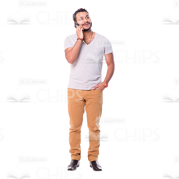 Handsome Man Talking The Phone Cutout Photo Pack-14889