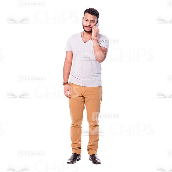 Handsome Man Talking The Phone Cutout Photo Pack-14902