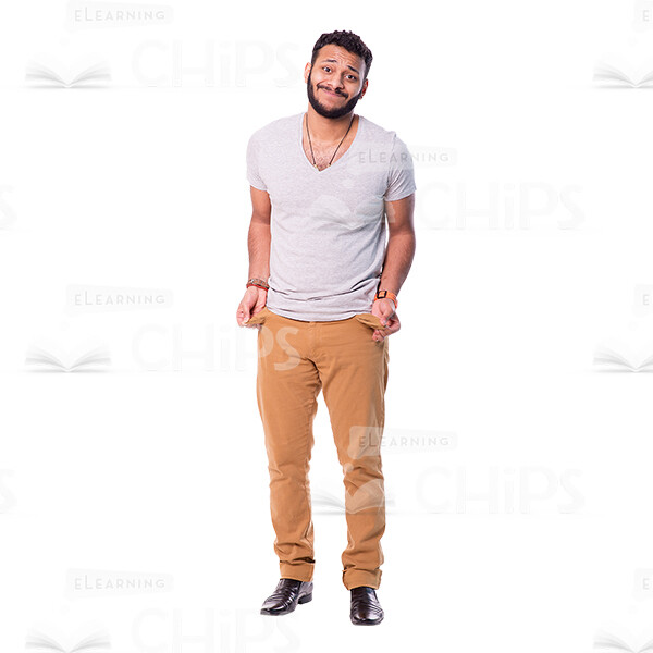 Latino Man's Top Poses Cutout Photo Pack-14872