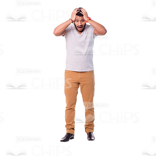 Latino Man's Top Poses Cutout Photo Pack-14874
