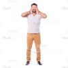 Latino Man's Top Poses Cutout Photo Pack-14878