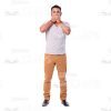 Latino Man's Top Poses Cutout Photo Pack-14879