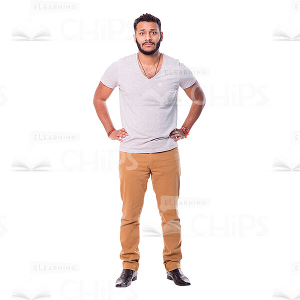 Latino Man's Top Poses Cutout Photo Pack-14880