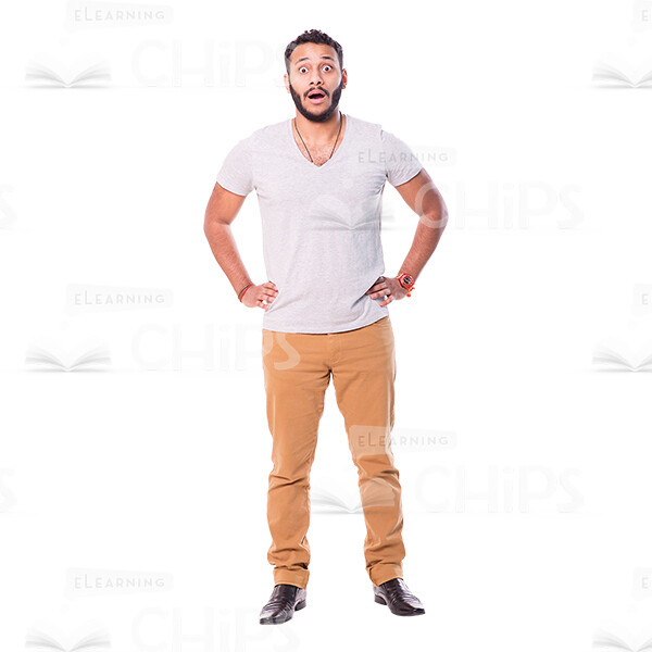 Latino Man's Top Poses Cutout Photo Pack-14881