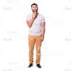 Latino Man's Top Poses Cutout Photo Pack-14885