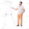 Latino Man With Folder And Flipchart Cutout Photo Pack-14842